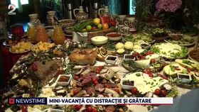 Mese bogate pentru turiști în minivacanța de Sfânta Maria. Românii care au plecat la munte se distrează de minune: „Mâncare foarte bună, aer curat”